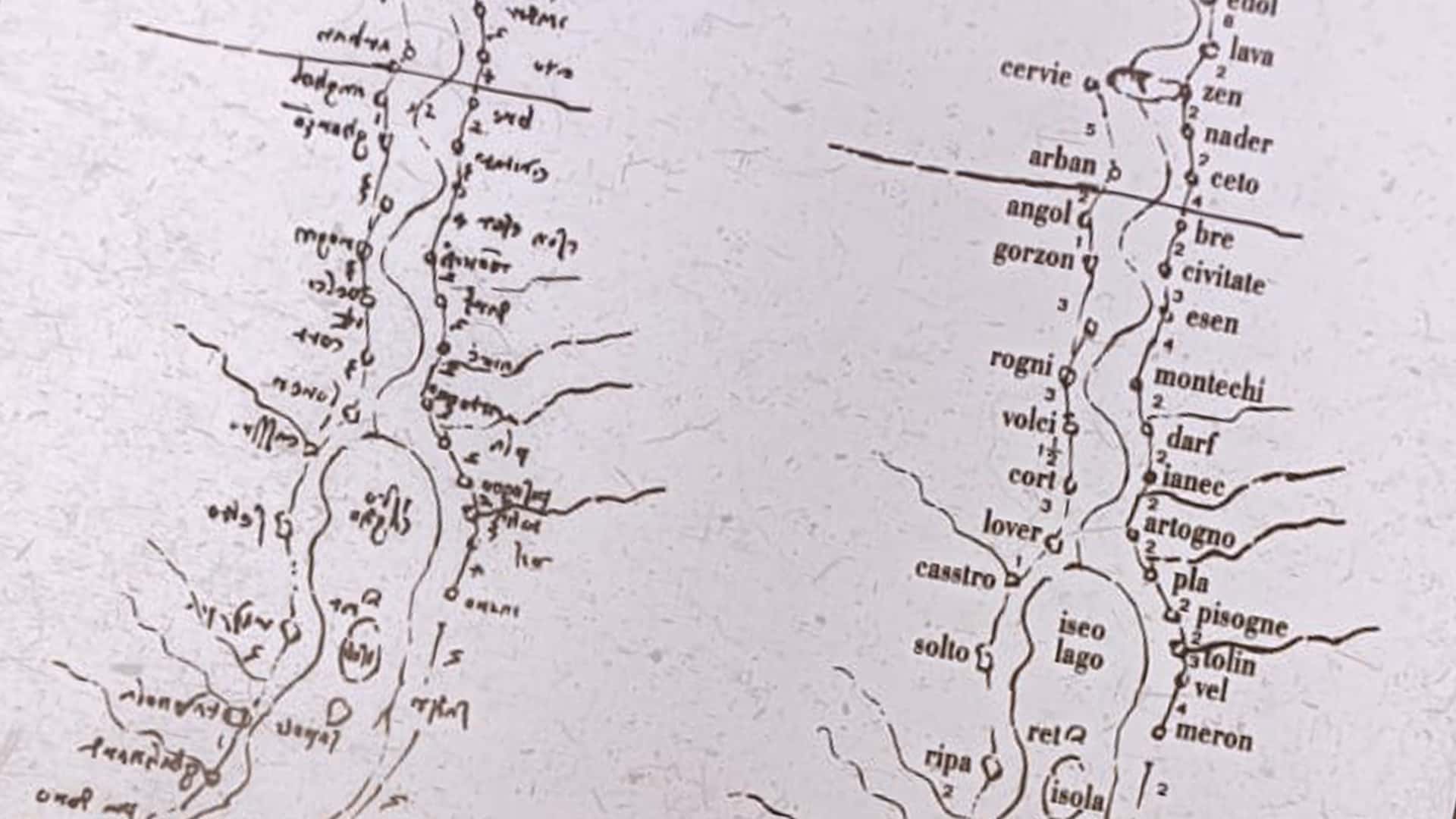 La mappa camuna di Leonardo da Vinci
